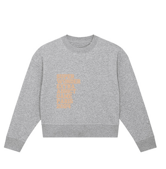 SERIAL#15  PARIS 2024 SWEAT-SHIRT CROP FEMME BIO